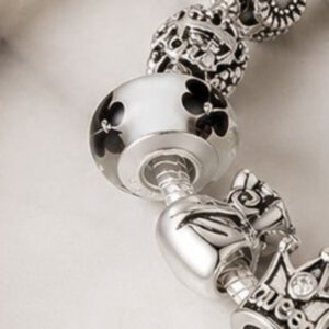 charm cristal de murano negro